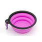 Folding Portable Silicone Dog Feeder Bowl - 2-in-1 Travel Dispenser for Food & Water