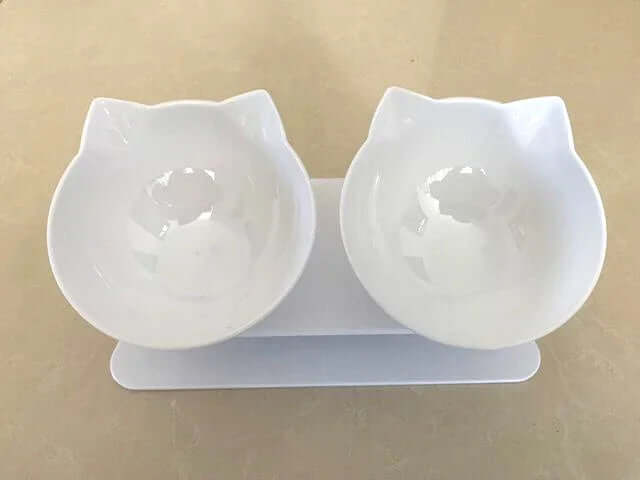 Non-Slip Double Cat & Dog Bowl with Stand