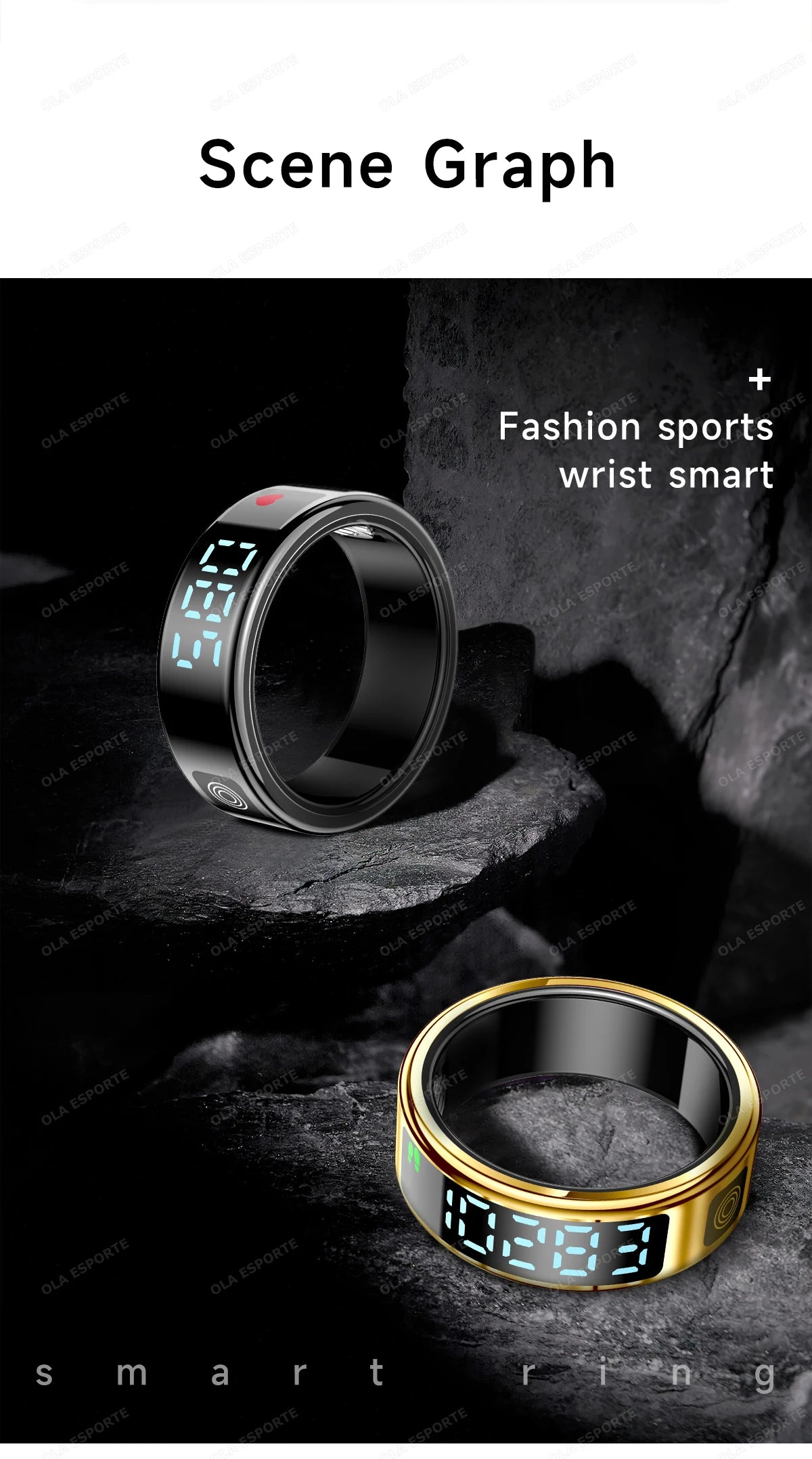 New 5ATM Waterproof Smart Ring