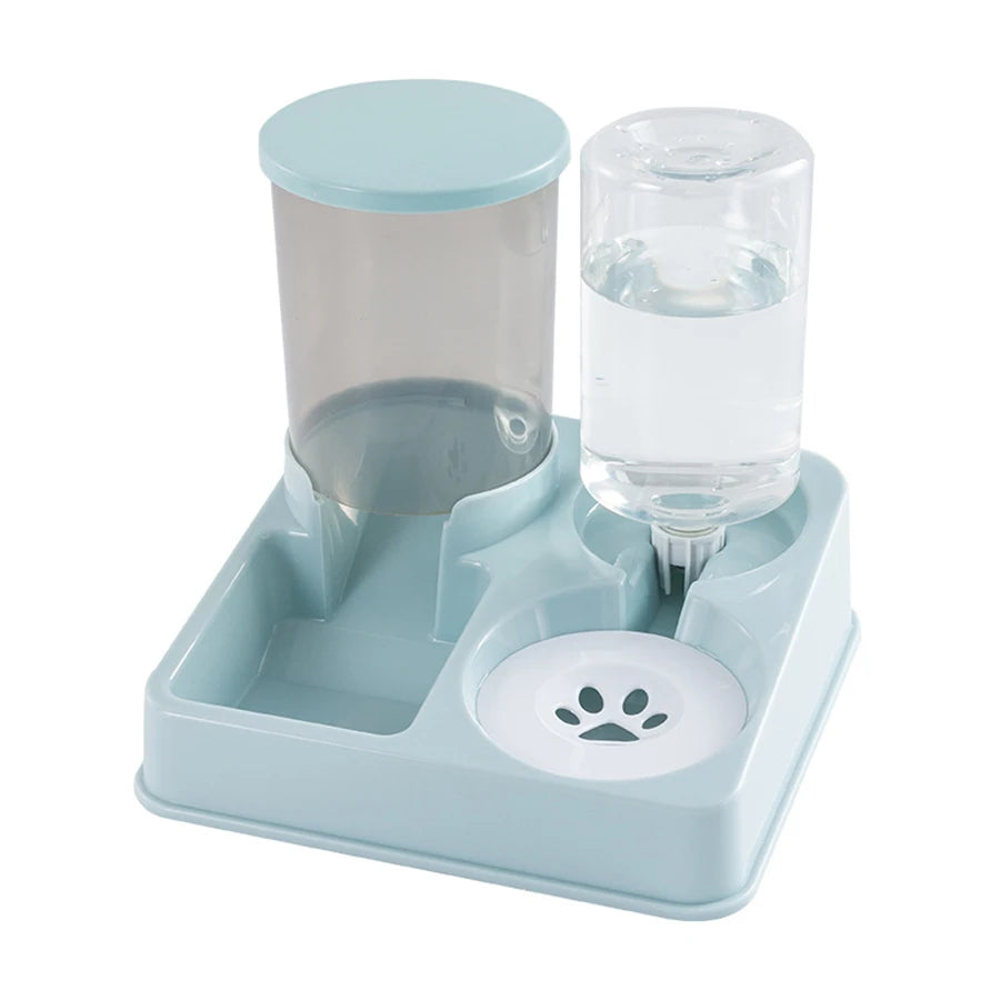 Cat Feeder & Water Dispenser Set