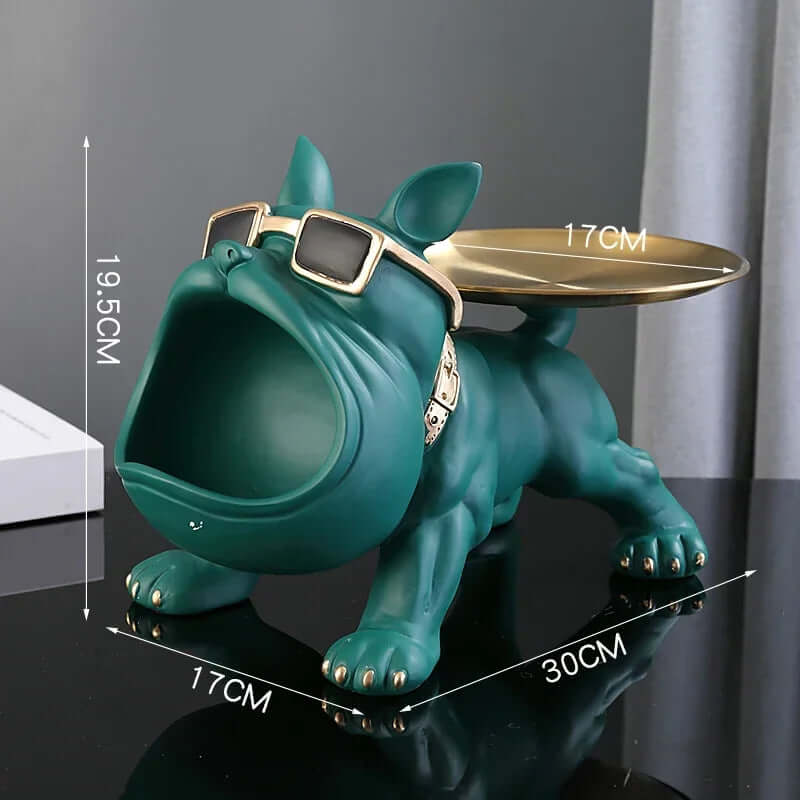 Home Decor Bulldog Figurine - Dog Statue Storage Box & Animal Ornament